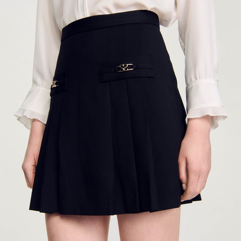 NWT Sandro Rebeca Pleated skirt size 2 or 38